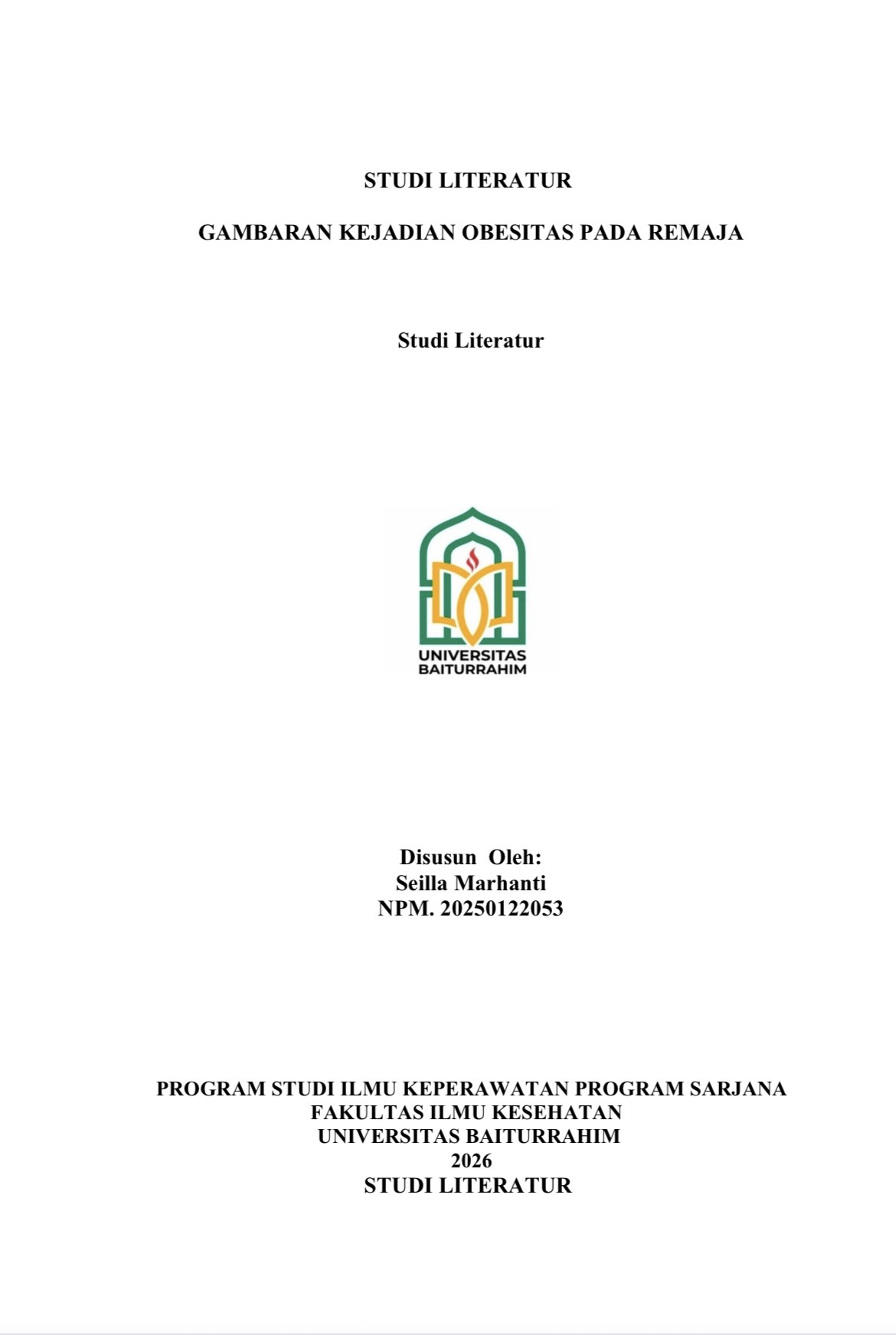 GAMBARAN KEJADIAN OBESITAS PADA REMAJA