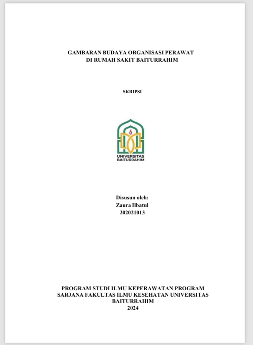 GAMBARAN BUDAYA ORGANISASI PERAWAT DI RUMAH SAKIT BAITURRAHIM