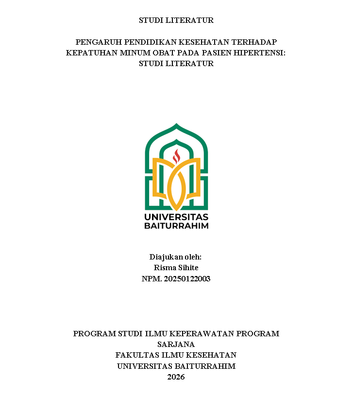 STUDI LITERATUR PENGARUH PENDIDIKAN KESEHATAN TERHADAP KEPATUHAN MINUM OBAT PADA PASIEN HIPERTENSI: STUDI LITERATUR